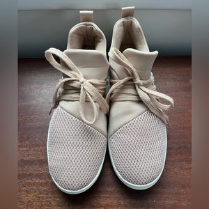 BIG BUDDHA blush sneakers (like new - worn once)